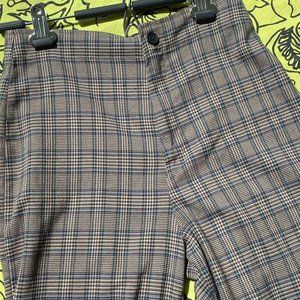 Never Worn- Brandy Melville Plaid Trousers